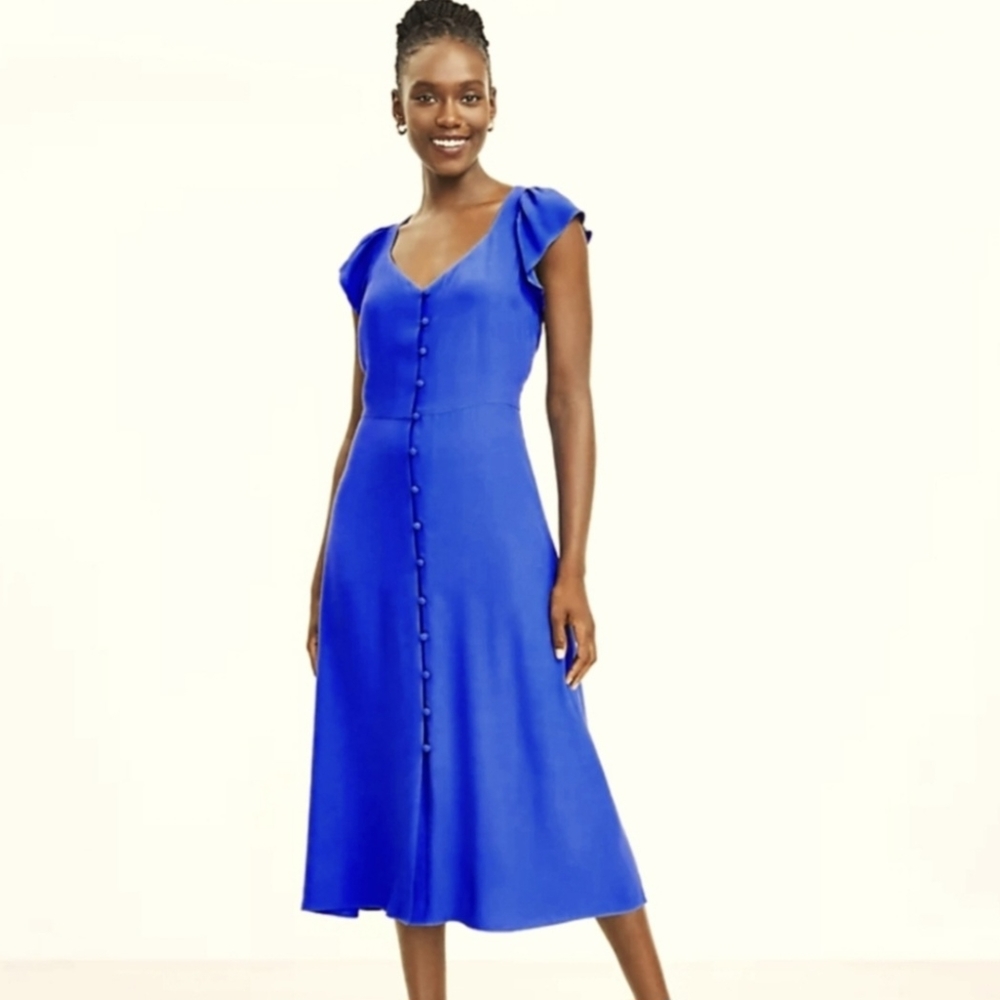 ATT Blue Cap Sleeve Dress